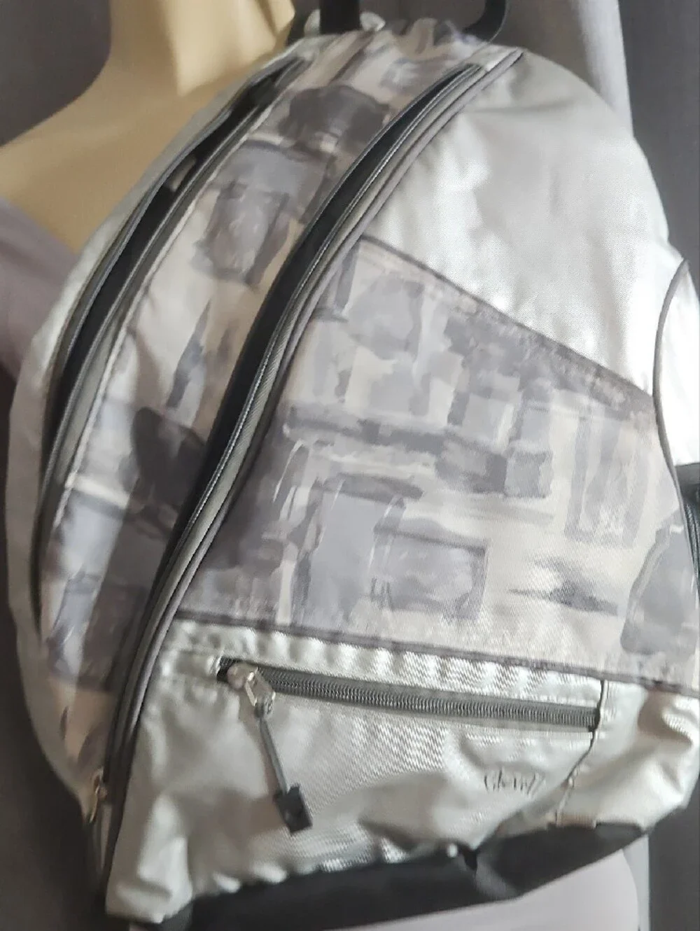 Gray Sling Backpack for Men - Lightweight Casual Carry